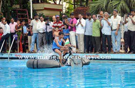 Cycling at Mangalore Swimming pool